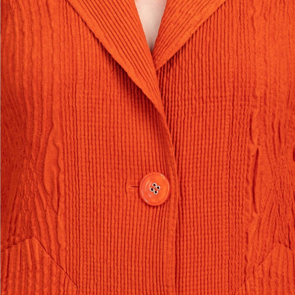 Women's Vibrant Orange Blazer NWT - Picture 2 of 6